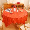PEVA Tablecloth Thickened Red Festive Table Cloth Portable Table Cover  New Year Party Supplies