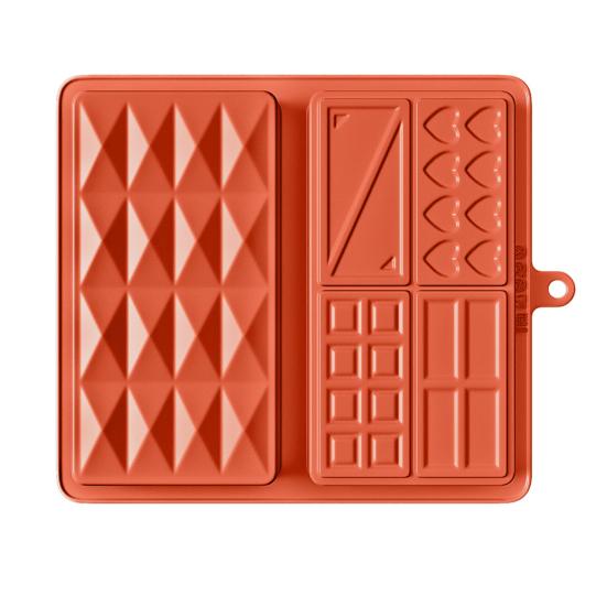 Silikonová čokoládová forma na plněnou tyčinku, potravinářské čtvercové formy na tyčinky, snadné...