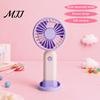 Compact Travel Fan Portable Handheld Mini Fan, 3 Speed USB Rechargeable Personal with Essential Detachable Stand, Quiet Cooling for Office,