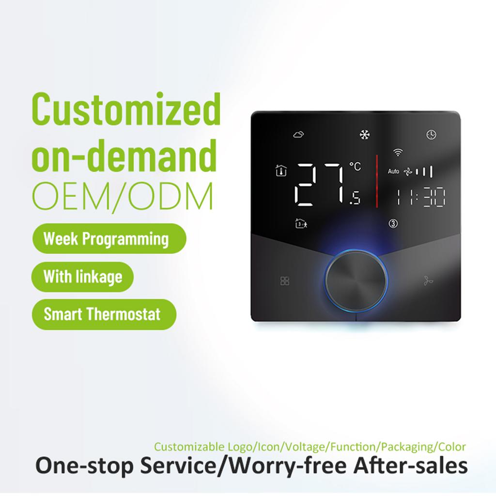 2 Pipe Conditioning Control Panel Digital Display Central HVAC Controller 5+2 6 Periods Programmable