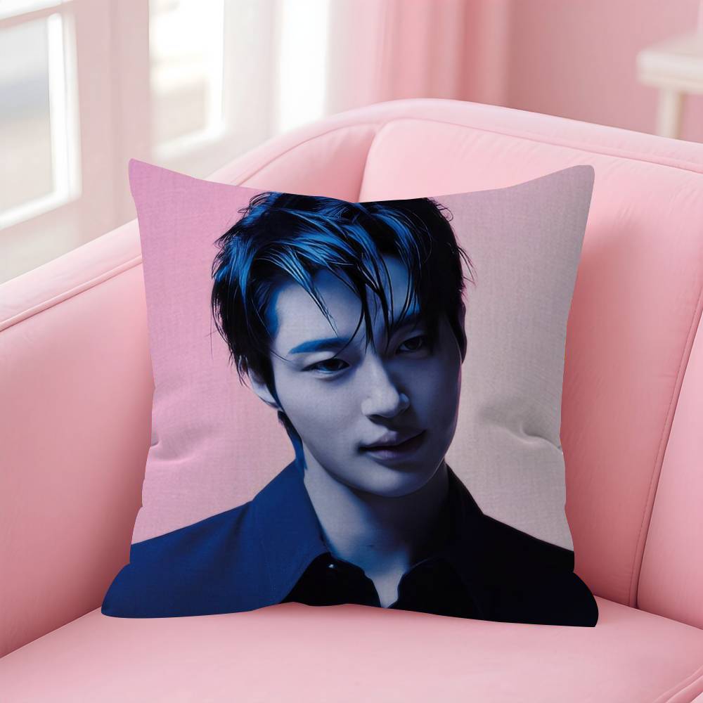 Korean Celebrity Byeon Wooseok  Pillow Gift Home Office Decoration Bedroom Sofa Car Cushion Cover case 45x45