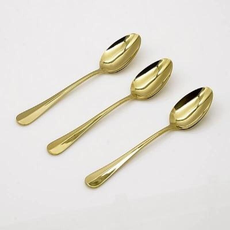 Chic Gold Dessert Spoon