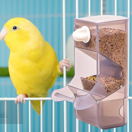 Parrot Feeder Large Capacity Splash-proof Anti-spill Bird Trough Pet Food Dispenser Bird