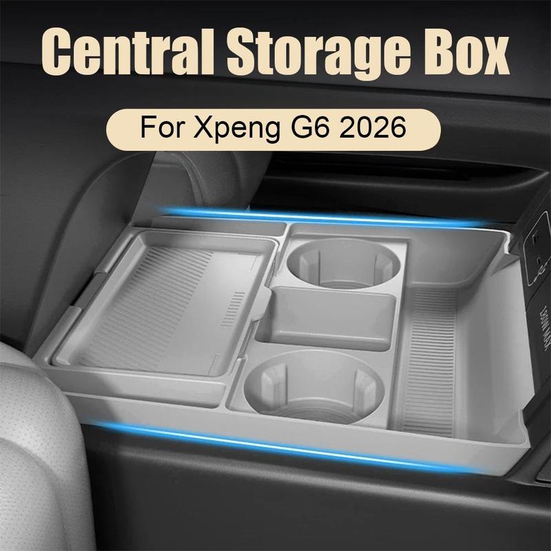 Under-Console Storage Box For 2025 XPeng G6 Smart Edition – Sunglass Holder Organizer, Car Accessories
