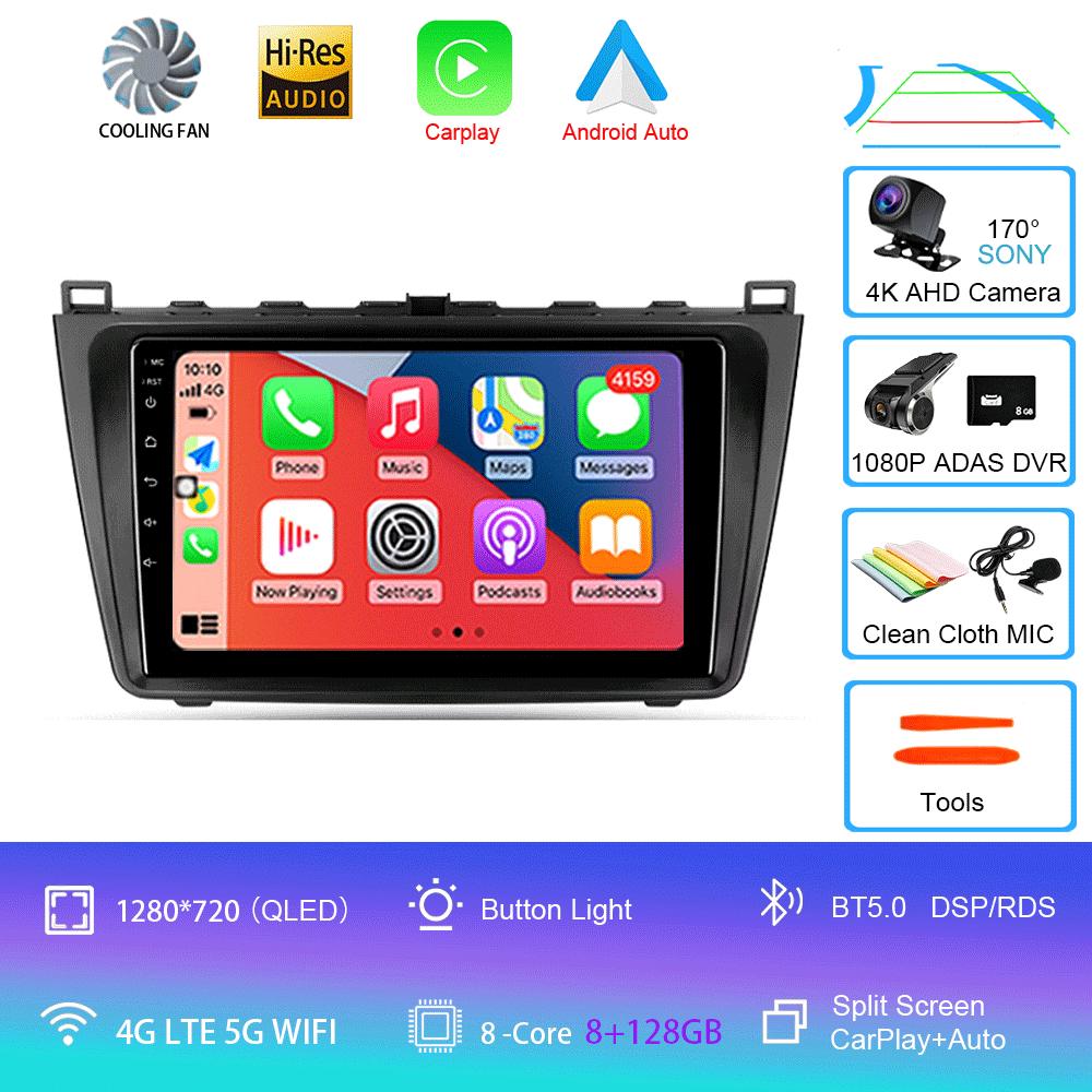 Android 14 Car Radio For Mazda 6 II GH 2007 - 2012  Multimedia Video Player Navigation Stereo GPS No 2din 2 Din Dvd