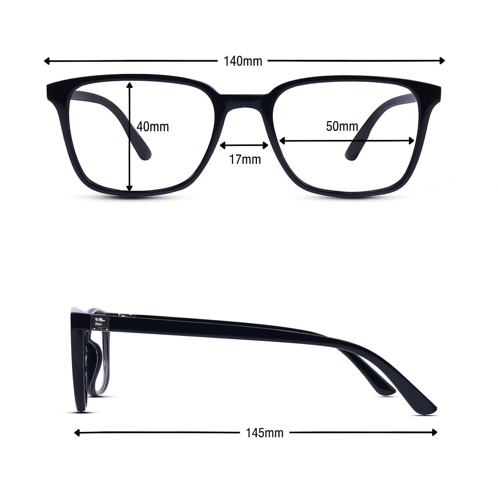 RAYBLOC Pack of 2 UV Protection Glasses Blue Cut Blocking Harmful Rays Glasses for Men & Women Zero Power Computer Specs Eye Protection Lightweig