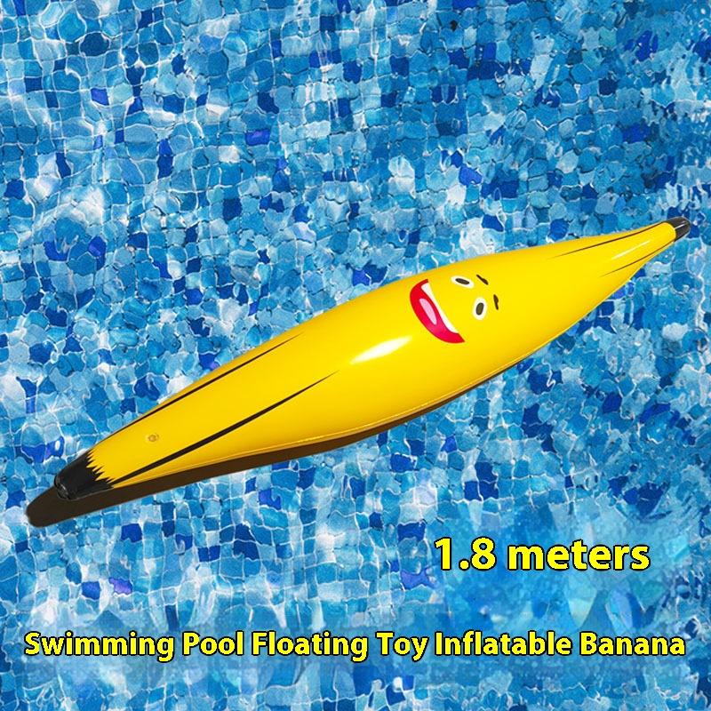 

1.8-meter Inflatable Banana Summer Water Toy Swimming Pool Float Balloon Bar Atmosphere Props Happy Birthday Party Decoration жёлтый