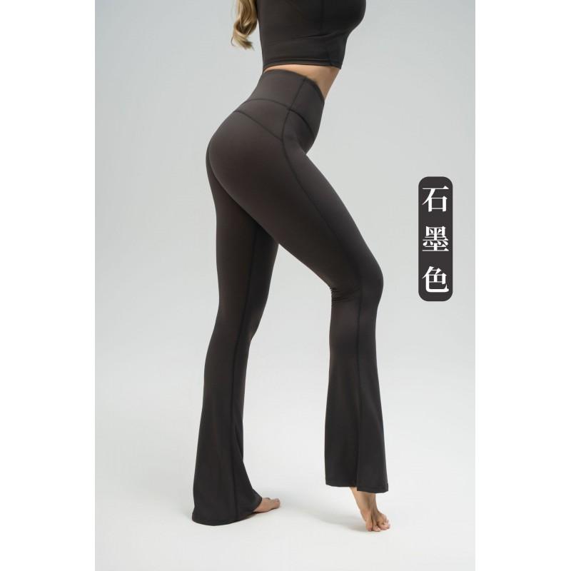 Womens High-Waisted Antibacterial Yoga Flare Leggings Fitness Running Gym Workout Fall Winter