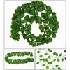 12 Pcs 2M Artificial Hanging Vine Plant Leaves Plastic Home Garden Wall Wedding Decoration