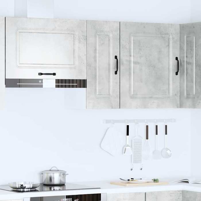 VidaXL Kitchen Wall Cabinet Kalmar Concrete Grey Engineered Wood, Kitchen Wall Unit, Cabinet for Kitchen Wall, 853541
