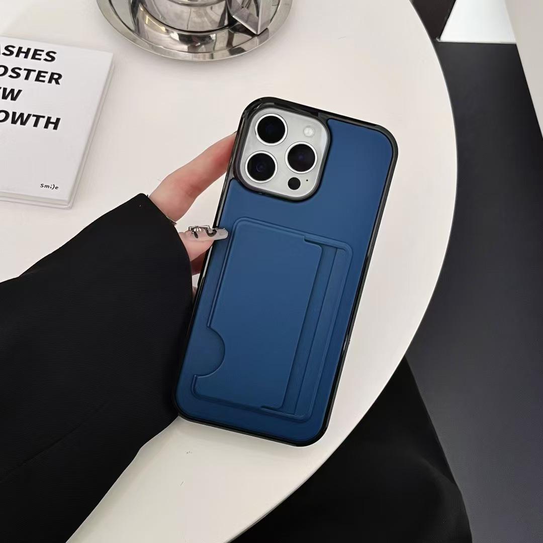 

Чехол-картхолдер для мобильного телефона Apple IPhone 16PM 14 Двухкомпонентный картхолдер с топливным инжектором 15 Защитный чехол Apple 14