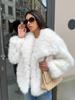New imitation fur women's plush coat autumn and winter thickened warm large lapel environmentally friendly wool coat