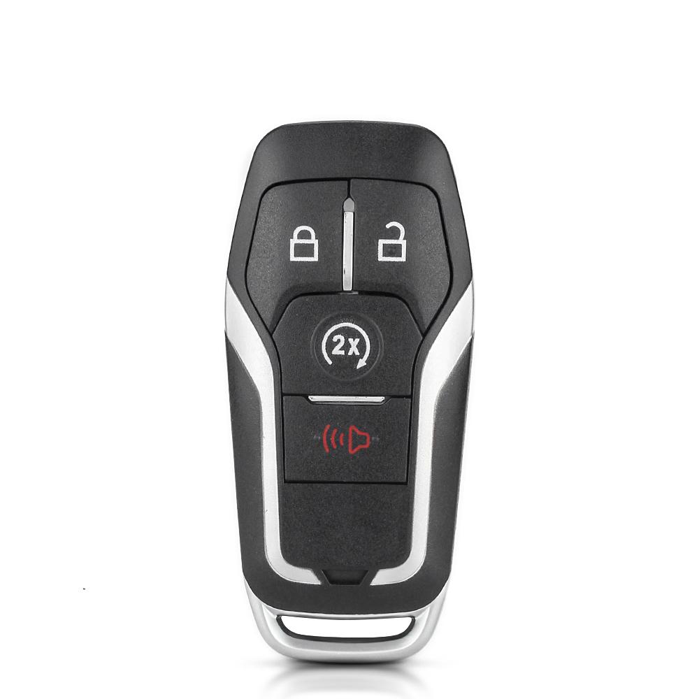 KEYYOU For 2015 2016 2017 Ford F-150 Explorer Edge Mustang Fusion Fob 3/4/5 Buttons Remote Smart Car Key Shell Case