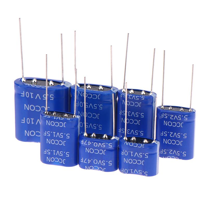 1PC Metal Super Capacitor Farad Combination Double Layer For Drone Car Recorder 5.5V 0.47F 1F 1.5F 2.5F 3.5F 5.0F 10F Capacitor