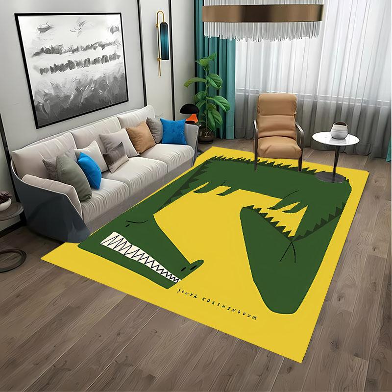 Classic Vintage Art Ancient Egypt Colorful Abstract Animal Area Rugs for Living Room Bedroom SofaDoormat Decor,Kids Non-slip Mat