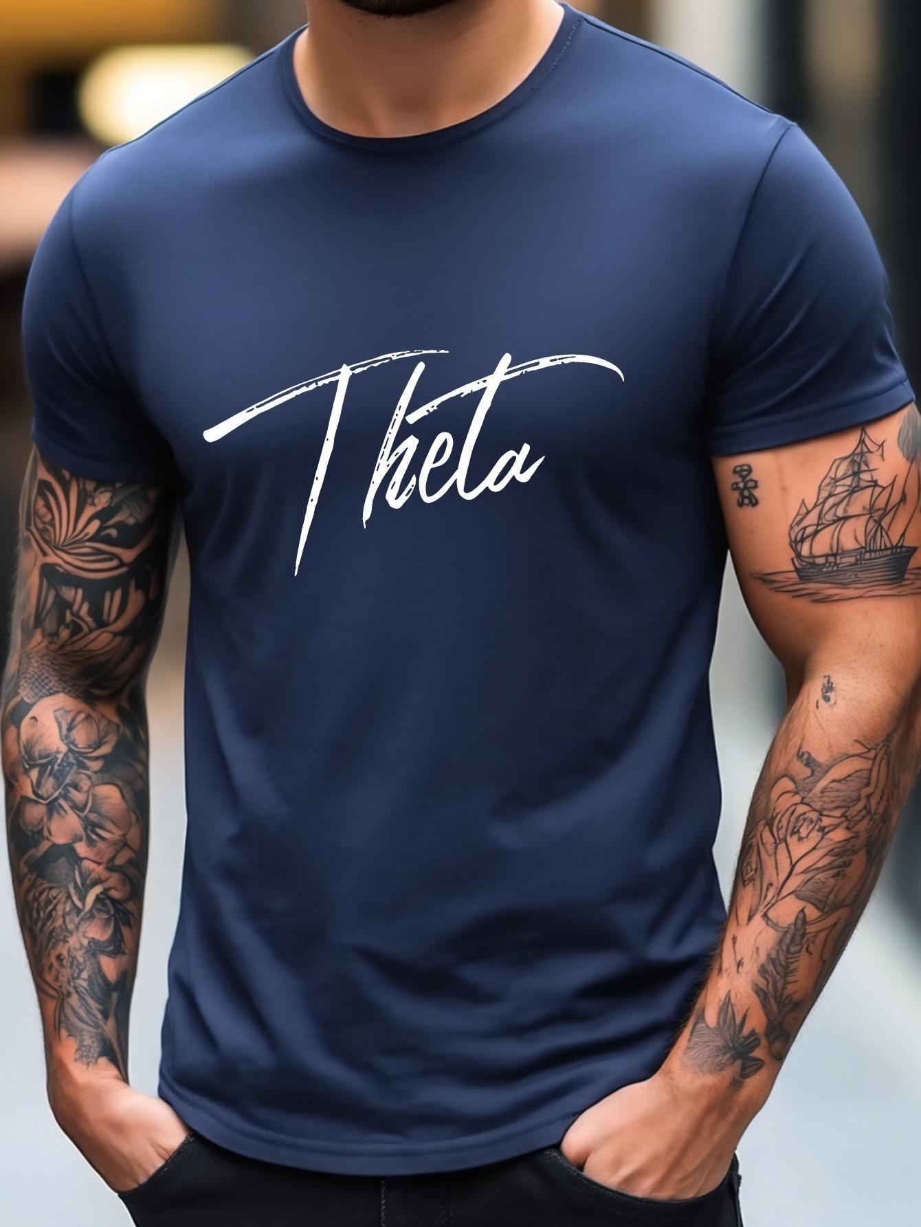 Cotton Blend Micro-Stretch T-shirt - Summer Casual & Sports Wear with Printed Design S