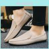 Casual Canvas Loafers For Men With Breathable Fabric And Rubber Sole For Summer Comfort