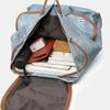 Vintage Color Block Backpack Women's Lightweight Backpack