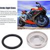 ARAMOX Brake Sight Glass, Universal Motorcycle Brake Master Cylinder Reservoir Sight Glass Front Rear Replacement for (18mm)