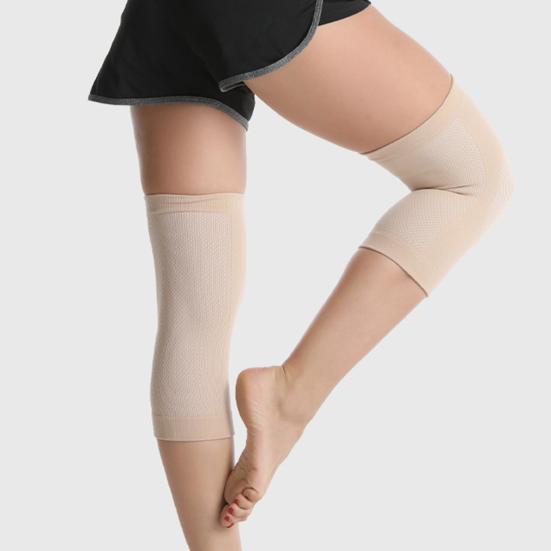 1 Pair Knee Pad 3D Three-dimensional Weaving High Stretchy Silicone Strip Breathable Anti-skid