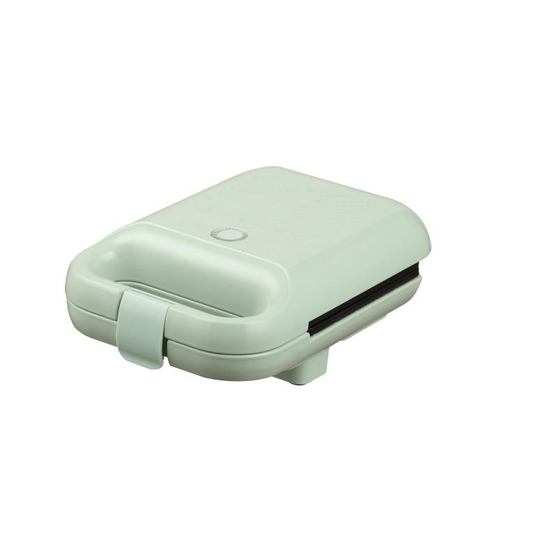 

Quick Breakfast Sandwich Maker with Non-Stick Coating - Ready in 3 Minutes! Grill Plate 113x132 циан/зелёный