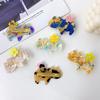 Charming 6cm Acetate Hair Clips Bright Colorful Styles For Cute Girls Accessories