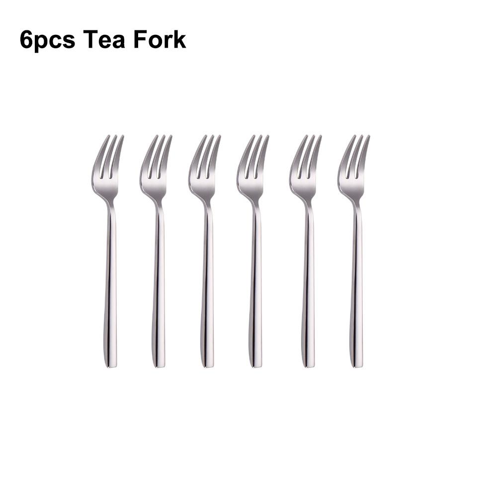 

Набор столовых приборов из 6/16/20/24/28 предметов, нержавеющая сталь 304, зеркальный серебряный обеденный сервиз, нож вилка ложка, элегантные столовые приборы