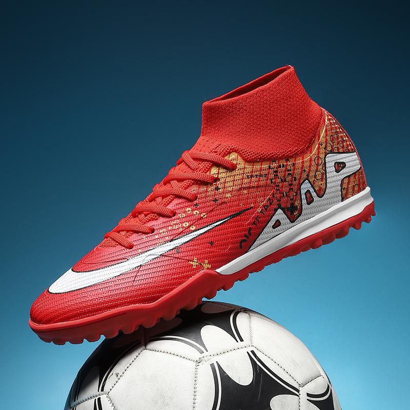 2025 Youth Football Shoes Student Ground Spikes Men and Women Broken Spikes Shade Training Shoes Foo Tball