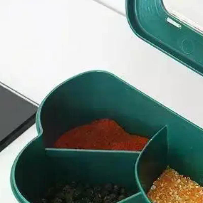Creative 6 In 1 Cloud-shaped Seasoning Jar Household Moisture-proof Spice Rack Outdoor Camping Seasoning Bottle Kitchen Gadget