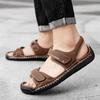 Classic High Quality Cow Leather Sandals Summer Outdoor Handmade Men Sandals Fashion Comfortable Men Beach Leather Shoes Size48