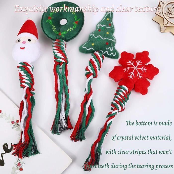 Jouet en Corde - 6pcs - Noël - Durable - Lavable - Interactif