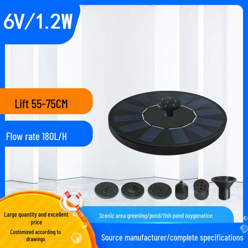 

«Плавающий солнечный фонтан для миниатюрных ландшафтов - 165 г/комплект» 13 drops of plastic fountain