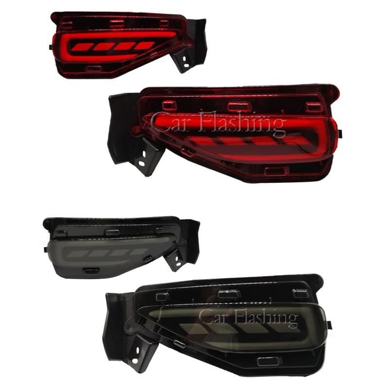 Car LED Rear Bumper Light For Toyota Fortuner SW4 2015 2016 2017 2018 Fog Lamp Brake Light Turn Signal lamp