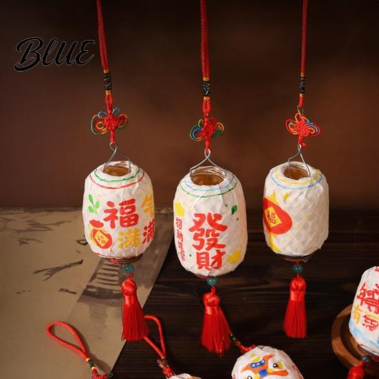 Mini Lantern Crafts Oil Paper Bamboo Weaving Kit  DIY Painting for Craft Set Mid-Autumn Festival  Handmade Handheld Assembly Toy Kids Adults