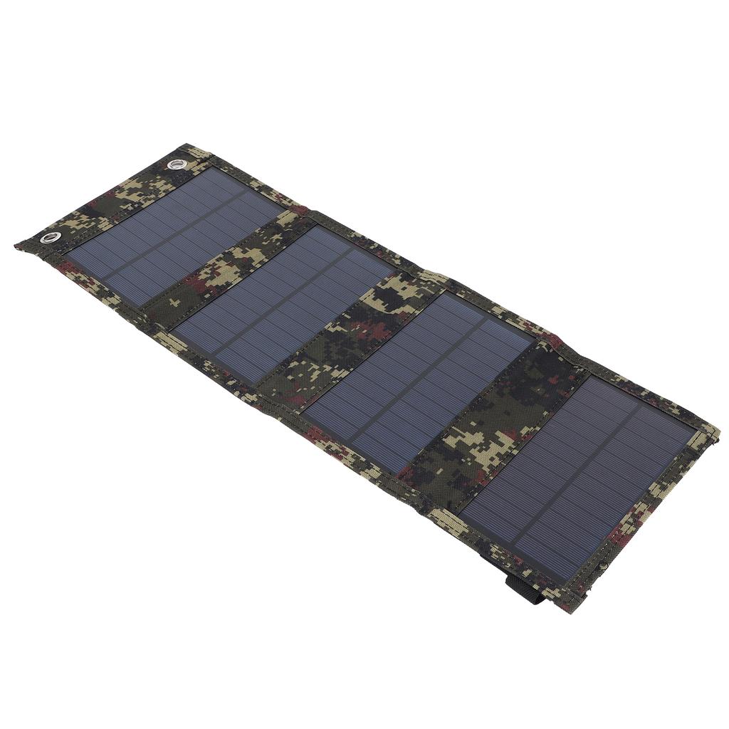 20W Foldable Solar Panel Portable Cell Charger Monocrystalline Silicon USB Output IP65 Waterproof