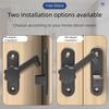 Zinc Alloy Luminous Door Lock No Punching Privacy Protection Sliding Door Latch 90/180 Degree Burglar Proof Positioning Latch