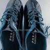 Scarpe da Danza Moderna da Uomo con Suola Morbida Pelle Verniciata Bianco e Nero Suola Morbida Scarpe da Ballo Specifiche per Competizioni di Square Dance