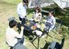 [Campers Collection Yamazen] BBQ Tough Light Table (Width 122 Depth 81) TLT-1280B (MBK)
