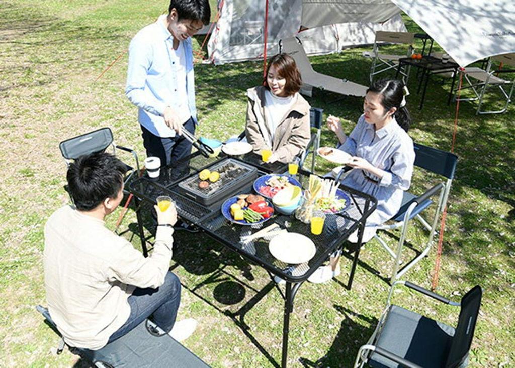 [Campers Collection Yamazen] BBQ Tough Light Table (Width 122 Depth 81) TLT-1280B (MBK)