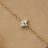 925 Silver Summer Petal Pendant Bracelet Anklet For Women Daily Beach Fashion Jewelry