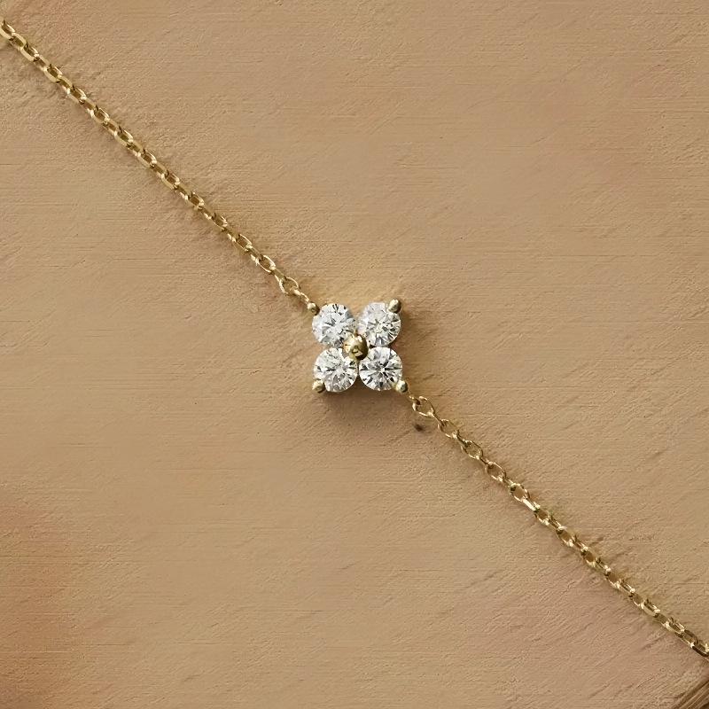 925 Silver Summer Petal Pendant Bracelet Anklet For Women Daily Beach Fashion Jewelry