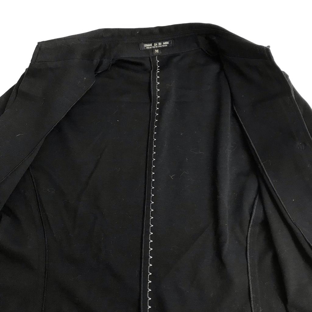 COMME CA DU MODE Knee-Length Skirt Suit [M/Women/Black] Snap Button(USED)