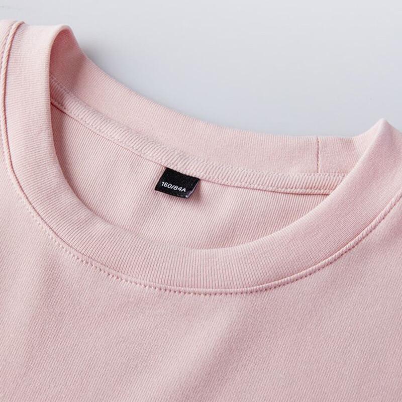 FivePlus Spring Solid Short Sleeve Round Neck T-Shirt