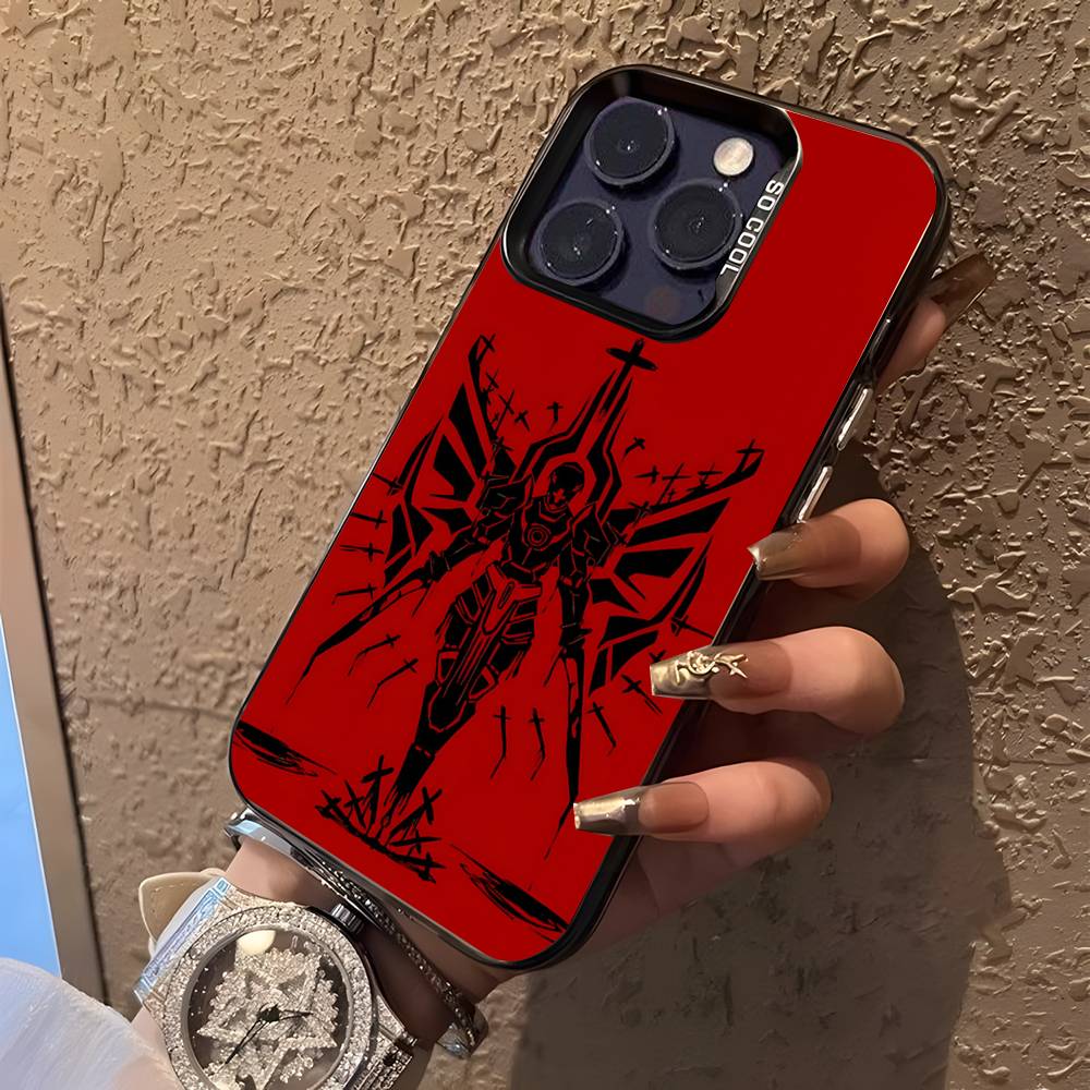 U-Ultrakill Siyah Şeker Mat Kapaklı iPhone 17,16,15,14,13,12,11,Mini,Pro,E,SE4,XS,MAX İçin