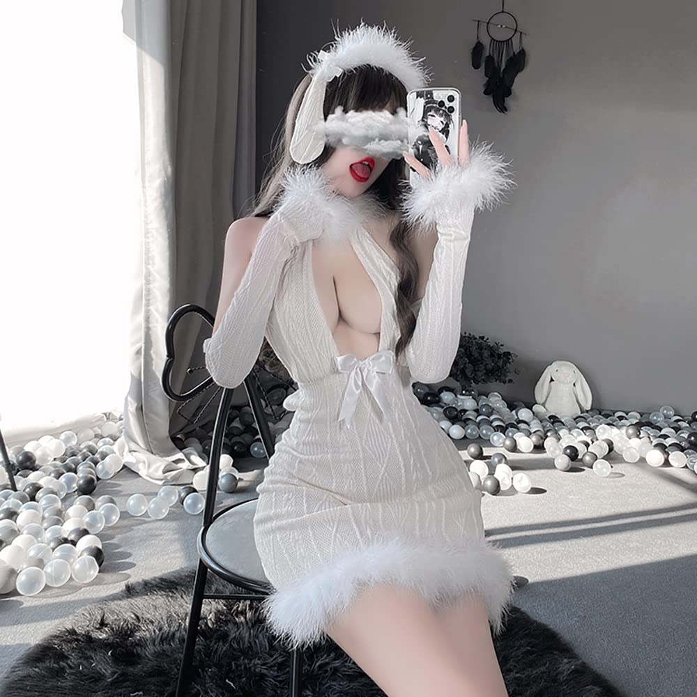 Sweater to Kill a Sexy Extremely Erotic Lolita Open High Fashion Maid Maid Dumpling Girl Cosplay Shiro [SHLYMP] Virgin, Cosplay, Erotic, Naughty,