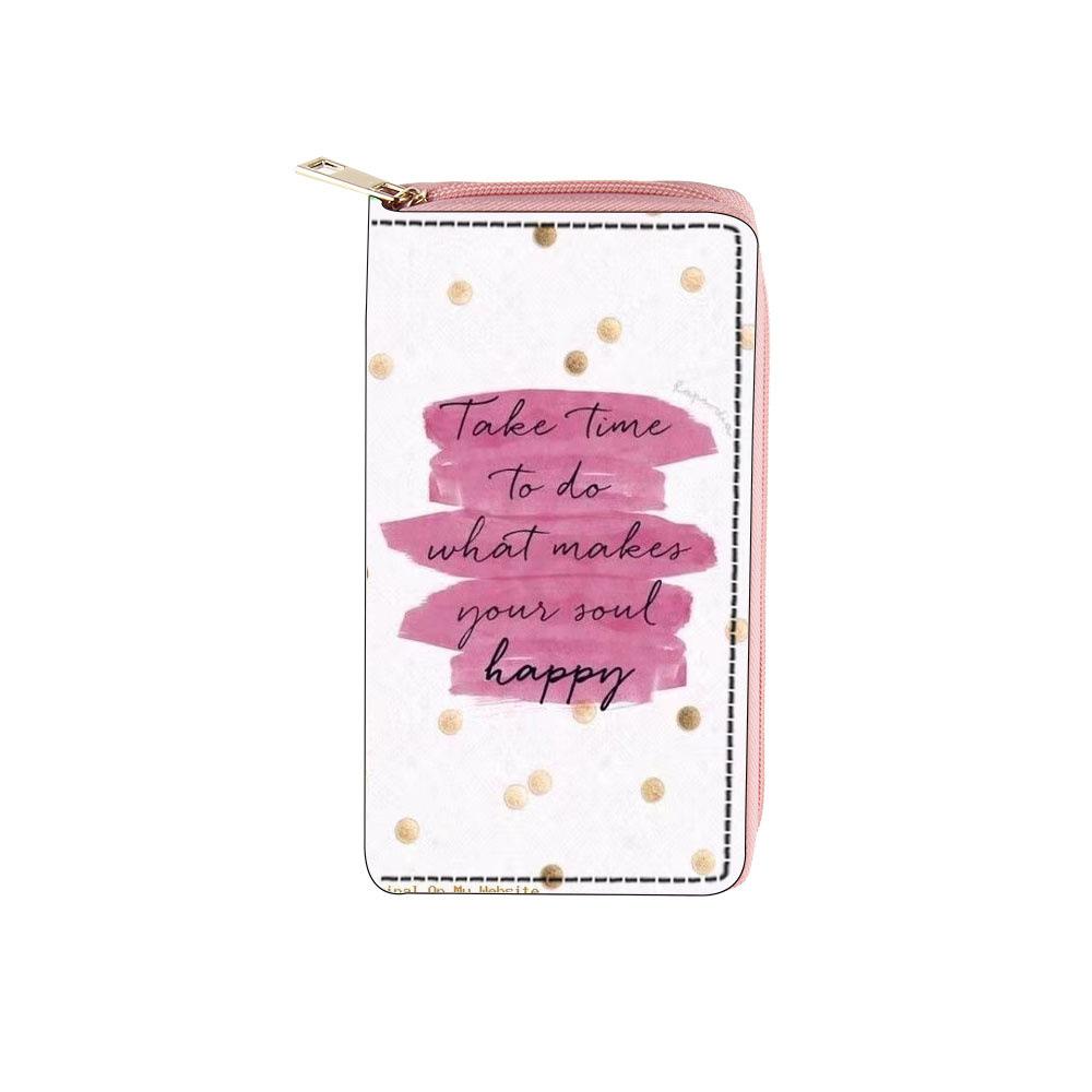 Women's Wallet Color Cloud Wallet Digital Long Zipper Wallet Wallet Wallet