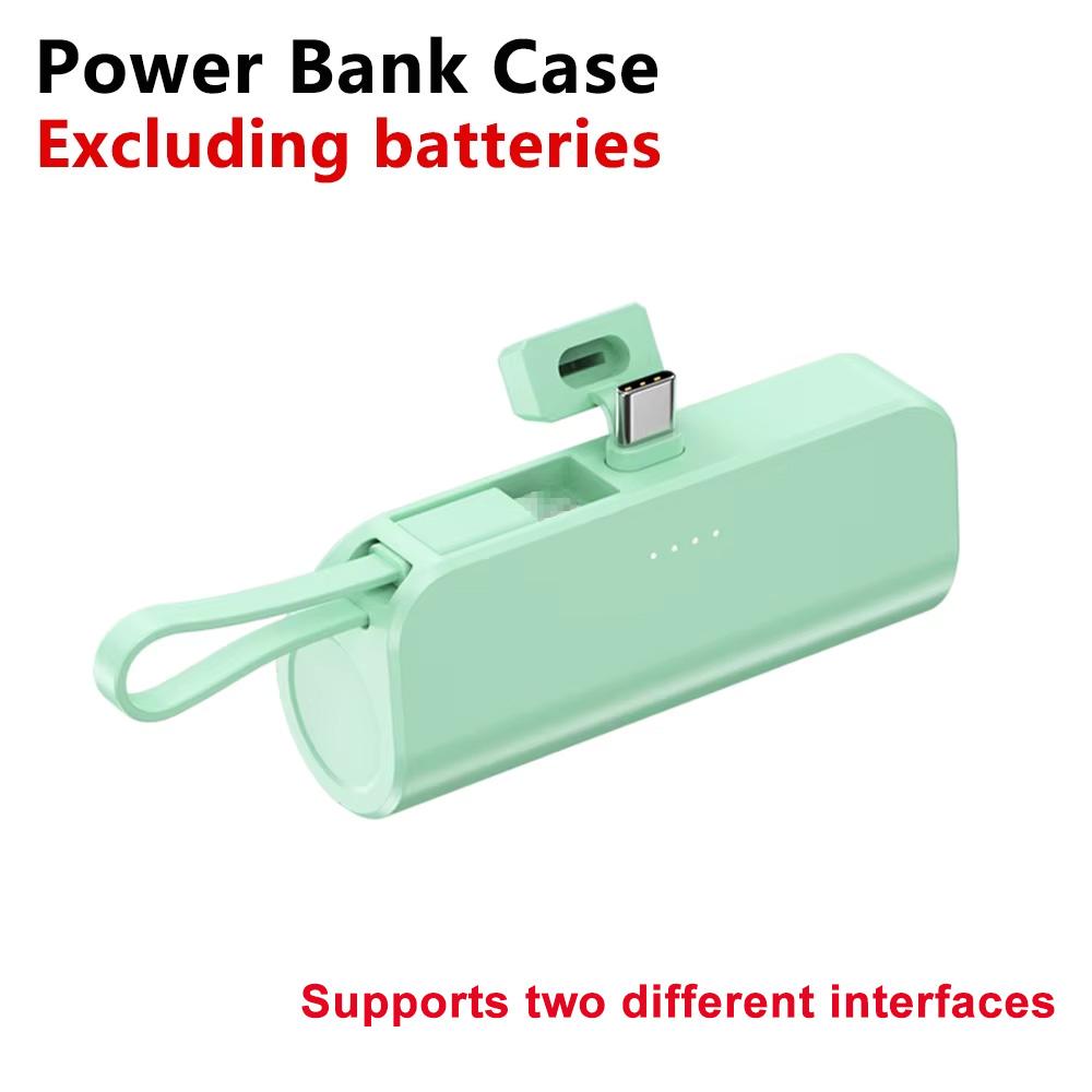 Schweißfreies 1-Zellen 18650/21700 Akku Powerbank Gehäuse 18650 Akkubox DIY Mobile Stromversorgung Box Kit Geeignet für Typ-C
