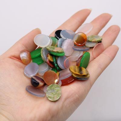 Mini Reiki léčivé krystaly korálky bez dírky, energetický přírodní kámen oválné drahokamy volné korálky pro vlastní výrobu vánočních dekorací, výroba šperků 18×13 mm