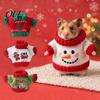 Haustierfotografie Kostüm Weihnachten Hamster Pullover, Weich Gestrickt Niedlich Feiertags Outfit, Gemütlich Klein Warm Kleidung Rollkragen Festlich Winterkleidung