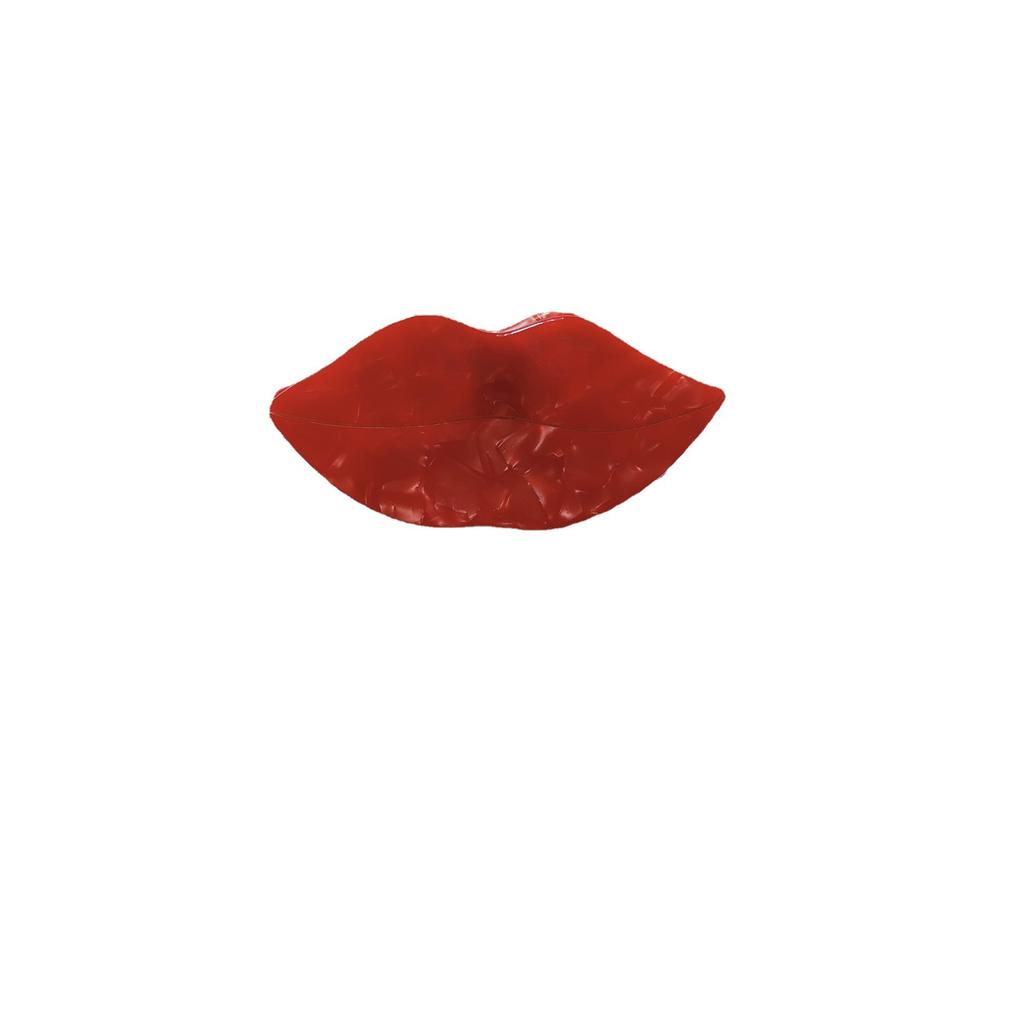 Akryl Macaron Håndflate Ansikt Skive Hårklemme Vind Hestehale Hårnål Morsom Morsom Hodeplagg